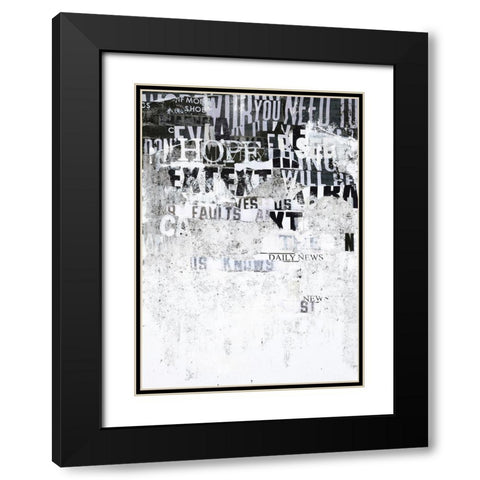 Hope Black Modern Wood Framed Art Print with Double Matting by Design Fabrikken