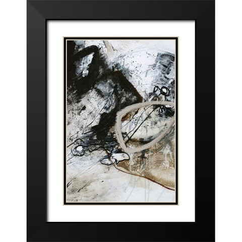 Black and White 2 Black Modern Wood Framed Art Print with Double Matting by Design Fabrikken
