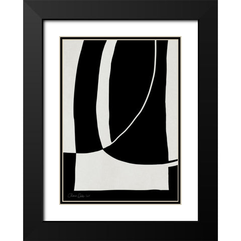 Black Ops 1 Black Modern Wood Framed Art Print with Double Matting by Design Fabrikken