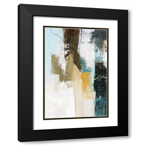 Mingle 2 Black Modern Wood Framed Art Print with Double Matting by Design Fabrikken