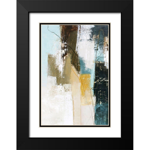 Mingle 2 Black Modern Wood Framed Art Print with Double Matting by Design Fabrikken