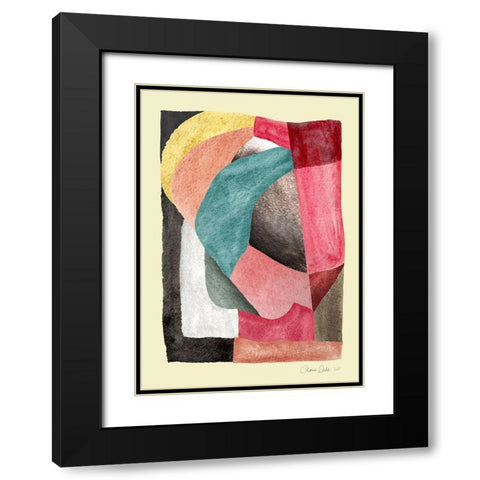 Compose Black Modern Wood Framed Art Print with Double Matting by Design Fabrikken