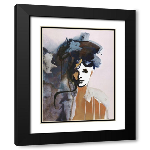 Colorful Life 1 Black Modern Wood Framed Art Print with Double Matting by Design Fabrikken
