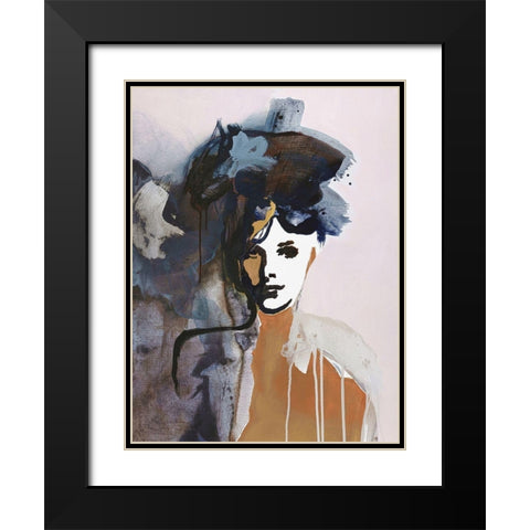 Colorful Life 1 Black Modern Wood Framed Art Print with Double Matting by Design Fabrikken