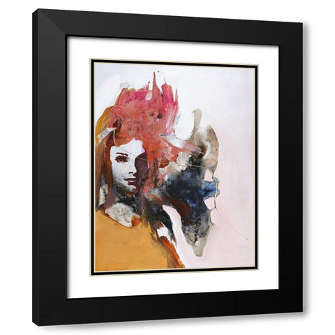 Colorful Life 2 Black Modern Wood Framed Art Print with Double Matting by Design Fabrikken