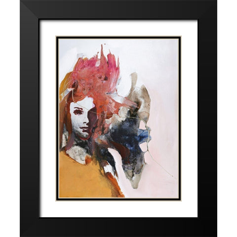 Colorful Life 2 Black Modern Wood Framed Art Print with Double Matting by Design Fabrikken