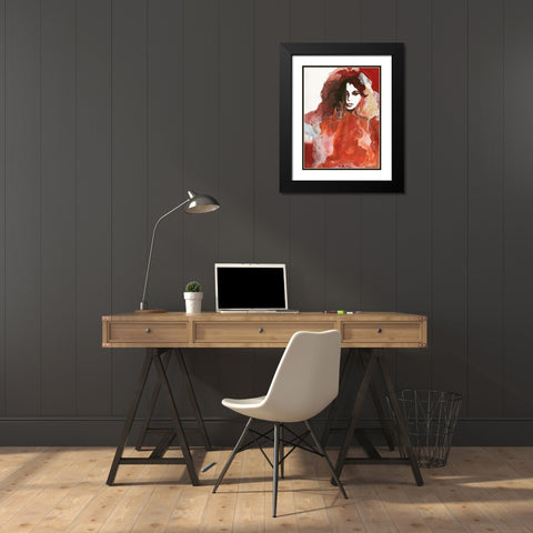 Colorful Life 3 Black Modern Wood Framed Art Print with Double Matting by Design Fabrikken