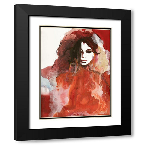 Colorful Life 3 Black Modern Wood Framed Art Print with Double Matting by Design Fabrikken