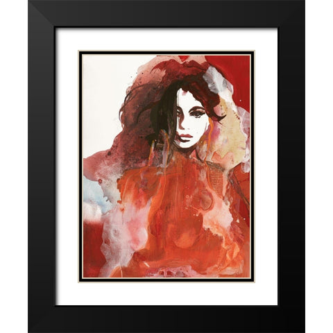 Colorful Life 3 Black Modern Wood Framed Art Print with Double Matting by Design Fabrikken