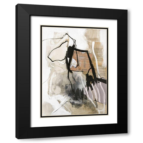 Clipping Black Modern Wood Framed Art Print with Double Matting by Design Fabrikken