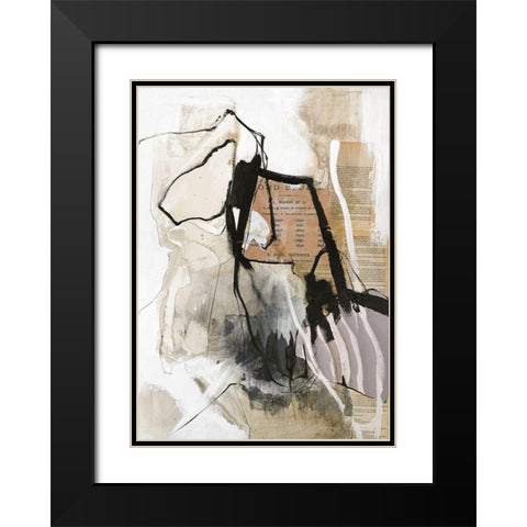 Clipping Black Modern Wood Framed Art Print with Double Matting by Design Fabrikken