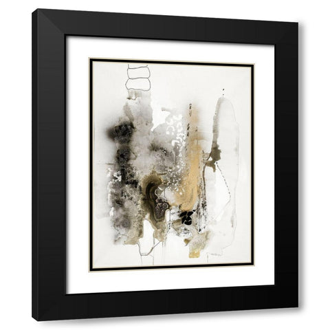Aqua Sketch 2 Black Modern Wood Framed Art Print with Double Matting by Design Fabrikken