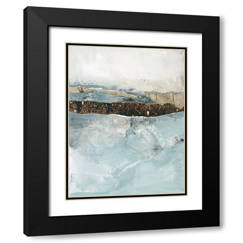 Art Piece 2 Black Modern Wood Framed Art Print with Double Matting by Design Fabrikken