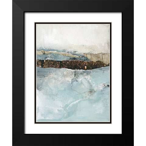 Art Piece 2 Black Modern Wood Framed Art Print with Double Matting by Design Fabrikken