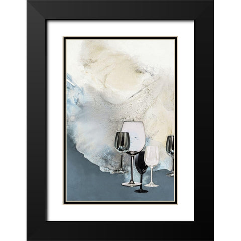 The Art of Taste 1 Black Modern Wood Framed Art Print with Double Matting by Design Fabrikken