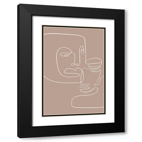 Moments 2 Black Modern Wood Framed Art Print with Double Matting by Design Fabrikken