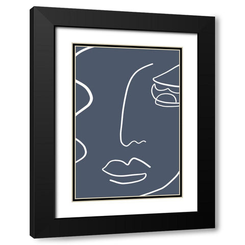 Moments 3 Black Modern Wood Framed Art Print with Double Matting by Design Fabrikken