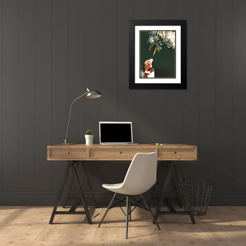 Pet Couture 1 Black Modern Wood Framed Art Print with Double Matting by Design Fabrikken