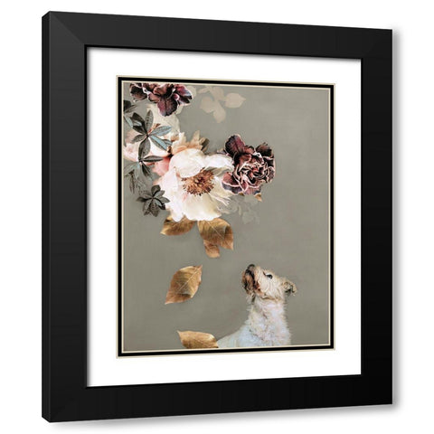 Pet Couture 2 Black Modern Wood Framed Art Print with Double Matting by Design Fabrikken