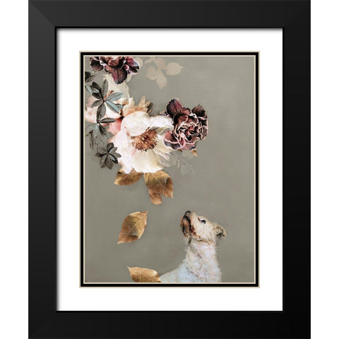 Pet Couture 2 Black Modern Wood Framed Art Print with Double Matting by Design Fabrikken