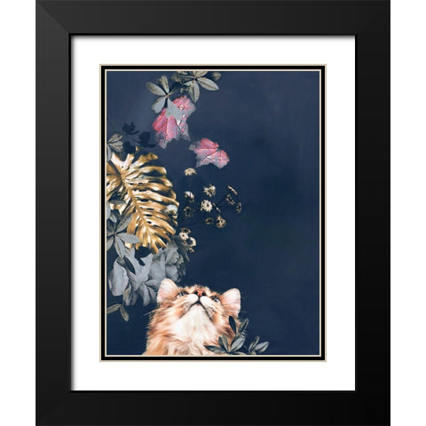 Pet Couture 3 Black Modern Wood Framed Art Print with Double Matting by Design Fabrikken