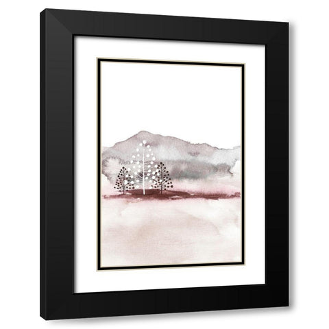 Holiday Time 2 Black Modern Wood Framed Art Print with Double Matting by Design Fabrikken