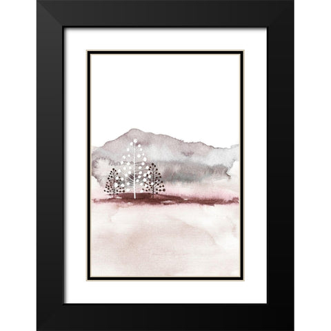 Holiday Time 2 Black Modern Wood Framed Art Print with Double Matting by Design Fabrikken