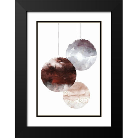 Holiday Time 3 Black Modern Wood Framed Art Print with Double Matting by Design Fabrikken