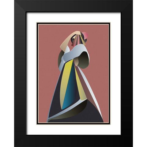 Off Chart 1 Black Modern Wood Framed Art Print with Double Matting by Design Fabrikken