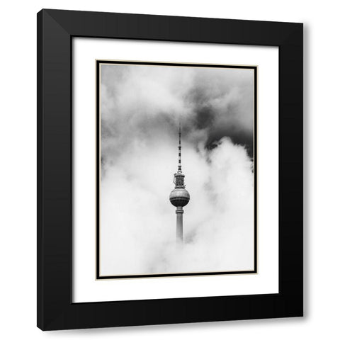 Polaroid Black Modern Wood Framed Art Print with Double Matting by Design Fabrikken