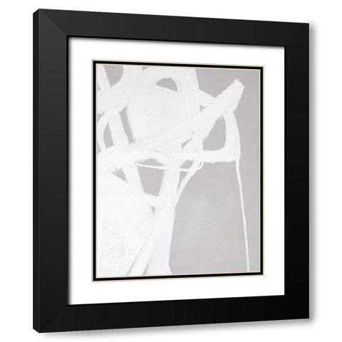 Dive In Black Modern Wood Framed Art Print with Double Matting by Design Fabrikken