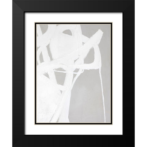 Dive In Black Modern Wood Framed Art Print with Double Matting by Design Fabrikken