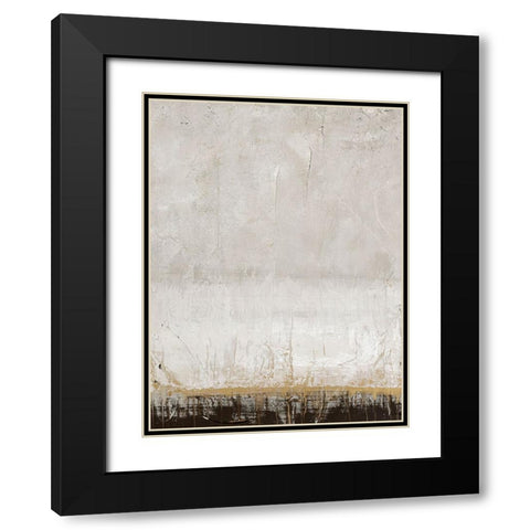 Golden Line Black Modern Wood Framed Art Print with Double Matting by Design Fabrikken