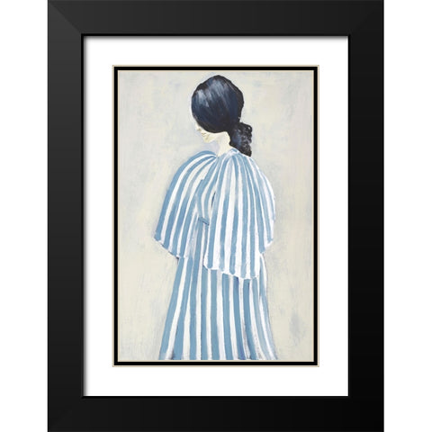 Intuition Black Modern Wood Framed Art Print with Double Matting by Design Fabrikken