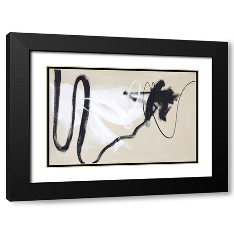 Less But Better Black Modern Wood Framed Art Print with Double Matting by Design Fabrikken