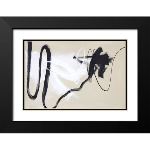 Less But Better Black Modern Wood Framed Art Print with Double Matting by Design Fabrikken