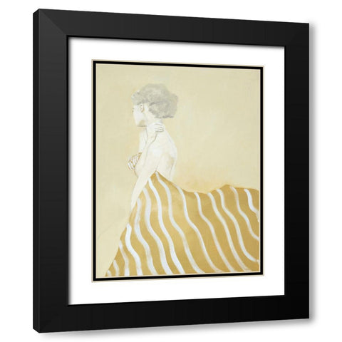 Wherever You Are Black Modern Wood Framed Art Print with Double Matting by Design Fabrikken