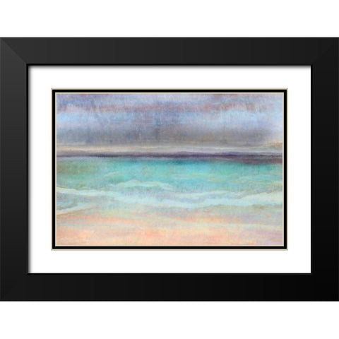 Rain Shower Black Modern Wood Framed Art Print with Double Matting by Niele, Cora