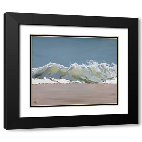 Shore Break 3 Black Modern Wood Framed Art Print with Double Matting by Newstedt, Stephen