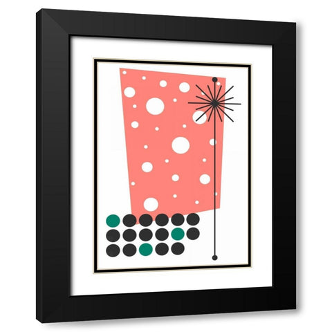 Yucca in Pink Black Modern Wood Framed Art Print with Double Matting by Newton, Tonya