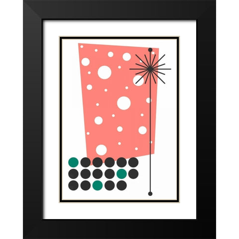 Yucca in Pink Black Modern Wood Framed Art Print with Double Matting by Newton, Tonya