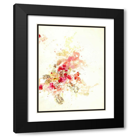Composition 2b Black Modern Wood Framed Art Print with Double Matting by Neale, Kathryn