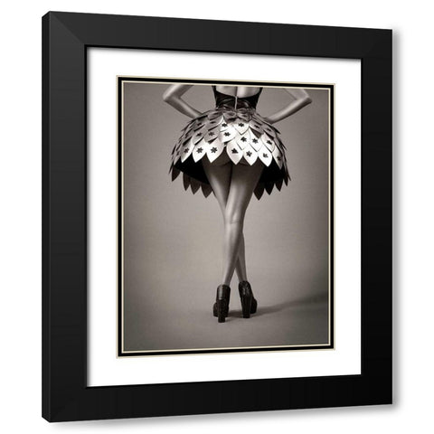 Round the Horst Black Modern Wood Framed Art Print with Double Matting by Navarro, Ernesto