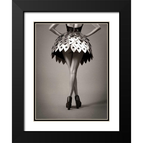 Round the Horst Black Modern Wood Framed Art Print with Double Matting by Navarro, Ernesto
