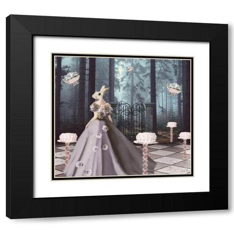 Cake Forest Black Modern Wood Framed Art Print with Double Matting by Nocito, Daniela