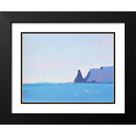 Fiolent Black Modern Wood Framed Art Print with Double Matting by Nekraha, Igor
