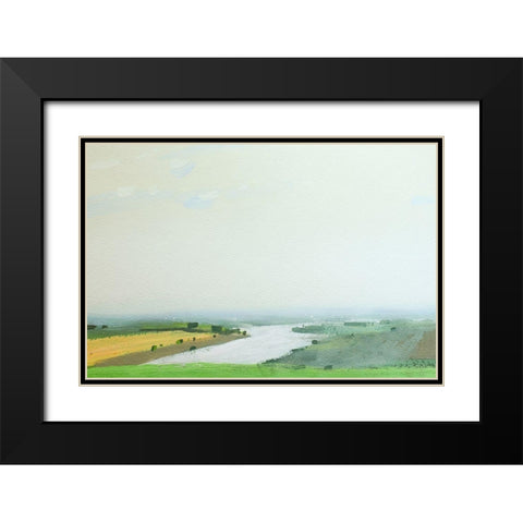 Vodobud Black Modern Wood Framed Art Print with Double Matting by Nekraha, Igor