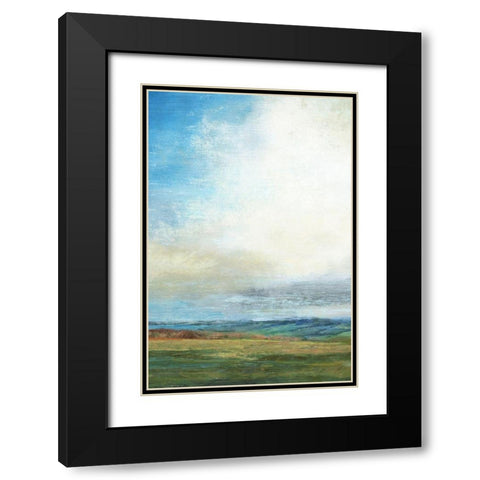 Blue Skies Black Modern Wood Framed Art Print with Double Matting by Nicoll, Suzanne