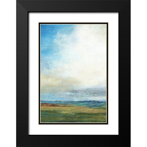 Blue Skies Black Modern Wood Framed Art Print with Double Matting by Nicoll, Suzanne