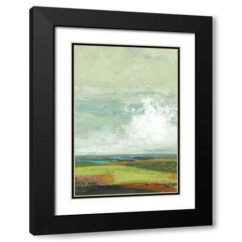 Farmland Black Modern Wood Framed Art Print with Double Matting by Nicoll, Suzanne